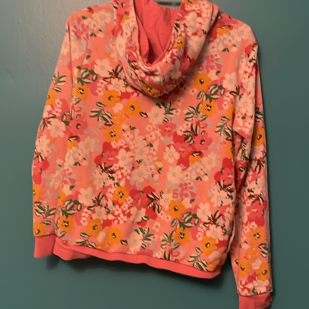 Girls large Adidas floral hoodie. Fits women’s small-medium as well. Great Cond - Picture 5 of 5